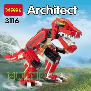 Конструктор Decool 3116 Динозавр (374 детали) картинка 3